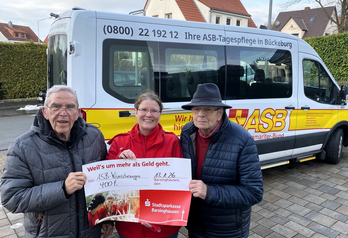 Spende von 400 Euro geht an den ASB-Wünschewagen