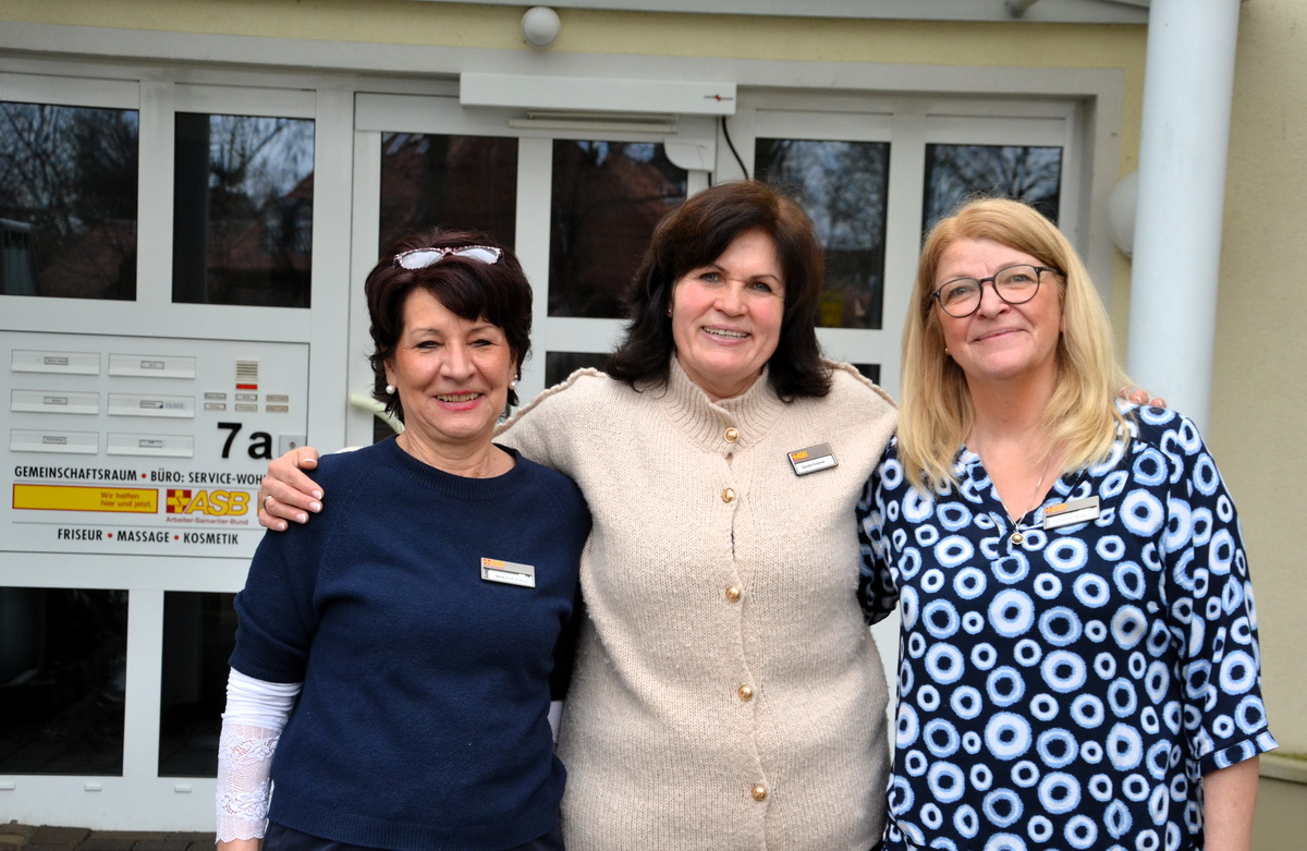 Mit viel Herzblut und Nähe zu den Menschen: Zwei neue Kolleginnen für ASB-Hausdame Sandra Krahner