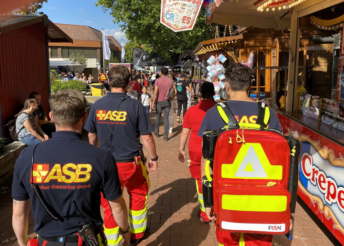 Mehr als 100 Samariter sorgen für Sicherheit beim Stadtfest