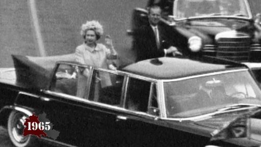 Geschichte des ASB-Kreisverbands 1965 sind die Samariter beim Deutschlandbesuch der englischen Queen im Einsatz